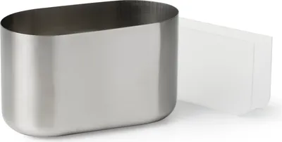 Produktbild von "Pond oval" Besteck- / Serviettenhalter rund 13 x 20 cm   silber, Metall | Packung (1 Stück)