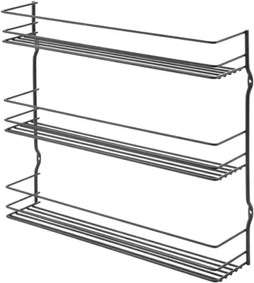 Obrázek produktu pro Kovový stojan na bylinky do kuchyně - 36 x 8 x 32 cm černý