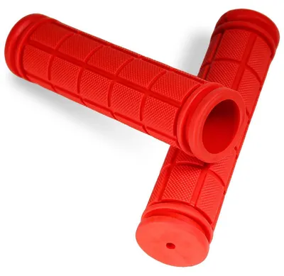Obrázek produktu pro Rukojeti na kolo, 1 pár, ergonomické, protiskluzové, gumové, 22 mm, vhodné pro elektrokola, horská kola, městská kola, skútry, červené