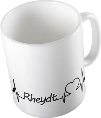Produktbild von Huuraa Kaffeetasse Rheydt Geschenk Tasse Weiß 330ml Rheydt Präsent