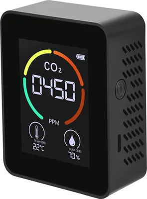 Zdjęcie produktu dla CO2 Detektor powietrza Detektor dwutlenku węgla Produkcja rolna Szklarnia Monitor CO2 Czarny