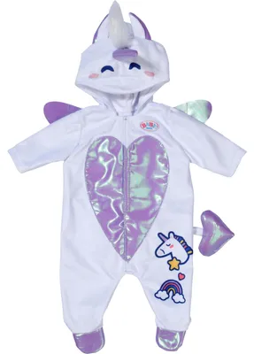Obrázok produktu pre BABY born Unicorn Onesie 43cm, Kombinéza pre bábiky, 3 rok / roky