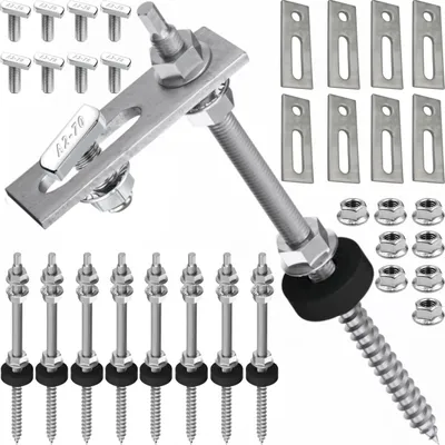Produktbild von 2 Module Montageset Stockschraube 25cm Hammerkopf 22,8