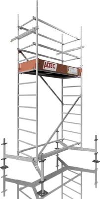 Image de ALTEC Rollfix 400 | plaques de base incluses | traverse extensible | échafaudage roulant