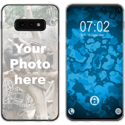 Produktbild von PhoneNatic Case kompatibel mit Galaxy S10e Personalisierte Handyhülle  clear zum selbst gestalten mit eigenem Foto