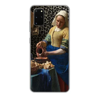 Produktbild von MuchoWow® Handyhülle Schutzhülle Hülle für Samsung Galaxy S20 Plus Milchmädchen - Kunst - Pantherdruck - Vermeer - Gemälde - Alte Meister Silikon Softcase Handy Hülle - Hartschale