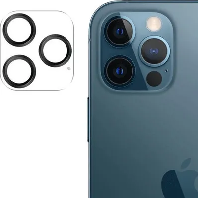 Produktbild von Joyroom Full Kameraobjektiv-SchutzKameraglas Panzerglas für iPhone 11 Pro, schwarz
