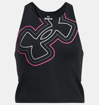 Produktbild von Under Armour Motion Branded Crop Tank-BLK schwarz YLG