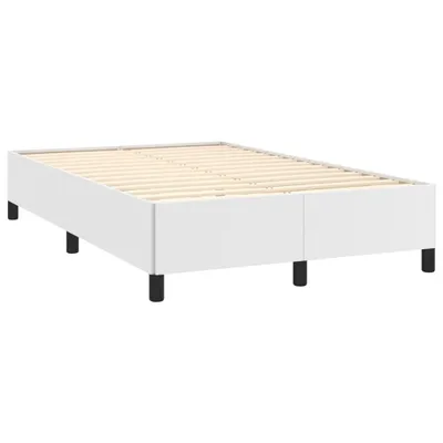 Produktbild von Bettgestell ohne Matratze Weiß 120x190 cm Kunstleder