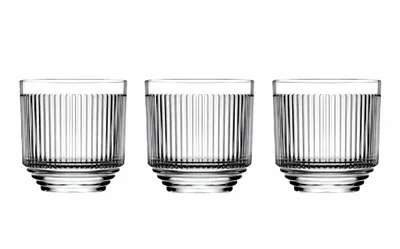 Productafbeelding van Pasabahce Dorian glazen set, 300 ml - 3-delige set met reliëfdesign