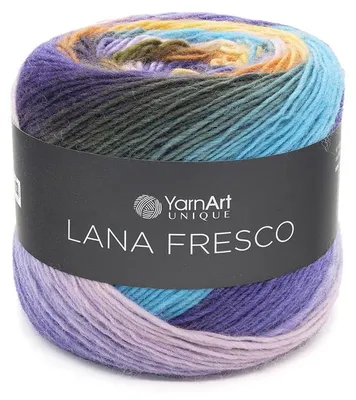 Obrázek produktu pro YarnArt Lana Fresco 8106, 100% vlna, příze s barevným přechodem, 100g/380m, měkká a teplá