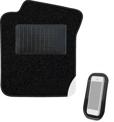 Produktbild von moto-MOLTICO Fahrer Fußmatte Auto Velours Fahrerseite Autoteppiche Schwarz Fahrermatte 1-teilig passend für Toyota Corolla E11 1997-2001