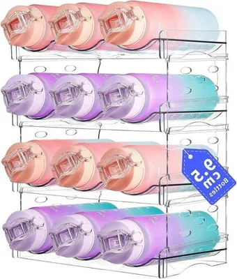 Obrázok produktu pre Organizér do chladničky na 8 fliaš, stohovateľný, praktický