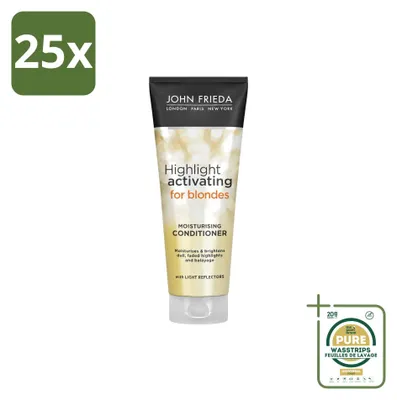 Imagen del producto de 25 acondicionadores iluminadores Sheer Blonde de John Frieda - 250 ml - Paquete de suministro - 25 unidades