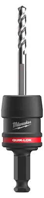 Immagine prodotto di QUIK-LOK Aufsteckhalter für Lochsägen 7/16" / 11 mm Milwaukee inkl. Adapter S u. Adapter XL