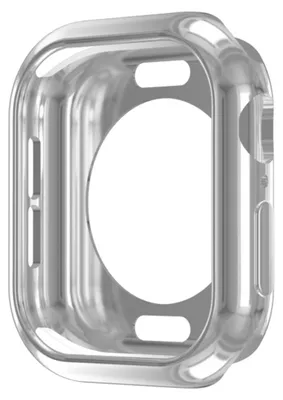 Image de Pour Apple Watch Series 11 / 10 42mm TPU Protection Case Case Trou rond Design Argent