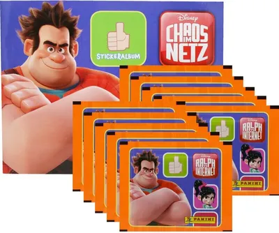 Produktbild von Panini - Disney - Sammelsticker - Ralph Reichts 2: Chaos im Netz - 1 Album + 10 Tüten