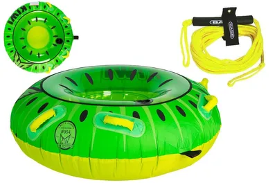 Immagine prodotto di HO KIWI Tube Package: gommone trainabile con anello di traino per 1 persona e corda di traino