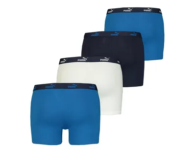 Produktbild von Puma - Men Solid Boxer 4er-Pack - Boxershorts