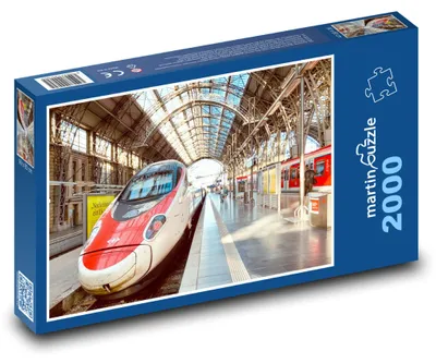 Zdjęcie produktu dla Puzzle 2000 Frankfurt nad Menem - pociąg - martinpuzzle
