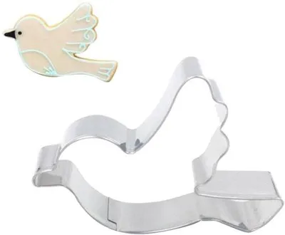 Produktbild von Vogelkoekjesform aus Edelstahl, Tiermotive, Schokoladenform, Dessertform