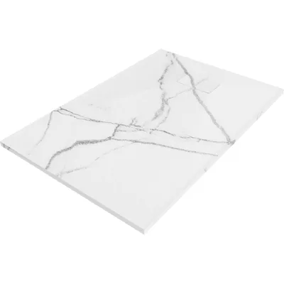 Zdjęcie produktu dla Mexen Hugo brodzik prostokątny 100x80cm biały kamień, ultrapłaski