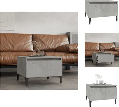 Obrázok produktu pre vidaXL Bočný stolík betón sivý 50x46x35 cm materiál na báze dreva - Bočné stolíky