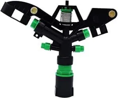 Image de Arroseur rotatif à 360° avec un rayon de 1 pouce - Durable et léger - Idéal pour l'arrosage des pelouses, des fleurs et des jardins
