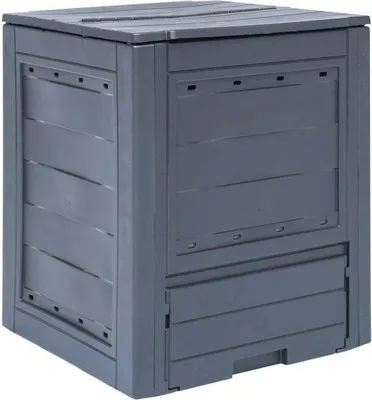 Produktbild von Famanu Kompostbehälter 260L - UV- und wetterbeständig, 60 x 60 x 73 cm