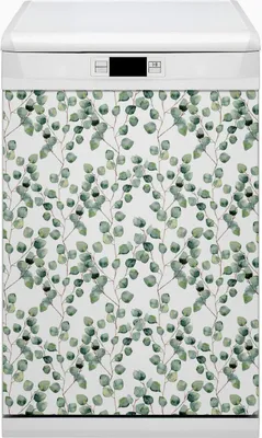 Produktbild von Magnet Folie für Geschirrspüler Magnete  Geschirrspüle Magnet für Spülmaschine 45x80 cm Nachbildung - Zweige mit Blättern
