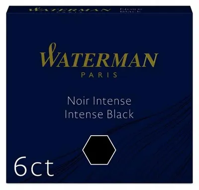 Produktbild von Waterman Tintenpatronen 6 Stück Schwarz Hohe Qualität