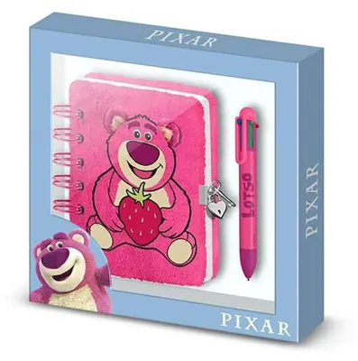 Produktbild von Karactermania Lotso Plüschnotizbuch + Stift Mit Gesicht 24x23x2.5 Cm Rosa Rosa One Size