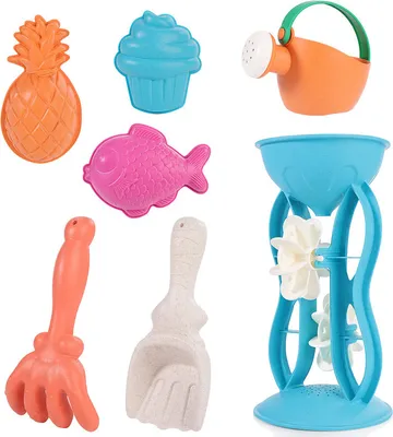 Produktbild von 7 Stück Strandspielzeug Sandwasser spielen Cart spielen