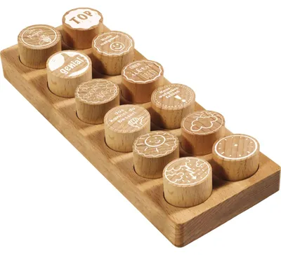 Produktbild von COLOP WOODIES Stempel-Set "Lehrer-Motiv" retail
