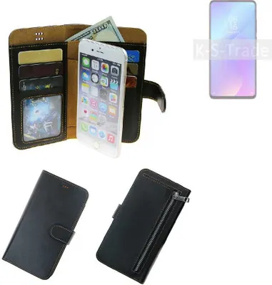 Produktbild von K-S-Trade Schutz Hülle kompatibel mit Xiaomi Mi 9T Klapphülle Case Phone cover Slim Handytasche Handy Hülle schwarz aus Kunstleder (1 Stk)