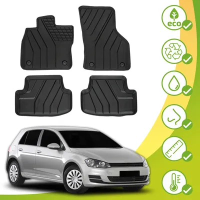Immagine prodotto di Tappetini Ecologici Con Materiali Riciclati Per VW Golf 7 2012-2018