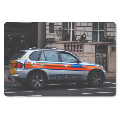 Produktbild von MuchoWow® Mauspad Mousepad Auto - Polizei - Straße 27x18 cm - Mousepads - Maus Mat - Pad - Mausunterlage - Büroartikel - Desk Matten