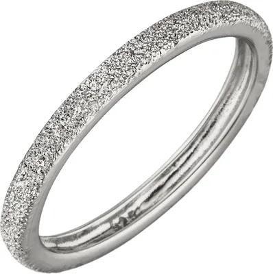 Produktbild von Gr. 60 Damen Ring schmal 925 Sterling Silber mit Struktur Silberring