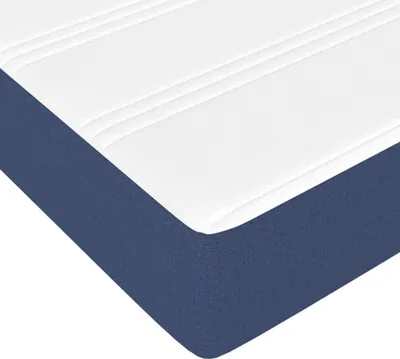 Produktbild von vidaXL Taschenfederkernmatratze Mittel Blau 160x200x20 cm Stoff
