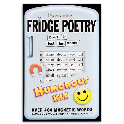 Magnetische Wörter für Kühlschrank, 400 Stück, Humor, Aluminium