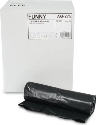 Produktbild von Funny Müllsäcke, 240 l, Typ 100, schwarz, AG-275