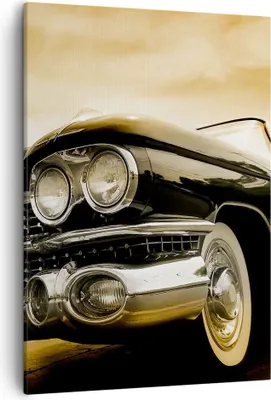 Produktbild von Bild auf Leinwand - Leinwandbild - Einteilig - Auto Chrom Rad - 50x70cm - Wand Bild - Wanddeko - Wandbilder - Leinwanddruck - Kunstdruck - Wanddekoration - Leinwand bilder - Wandbild - PA50x70-0160
