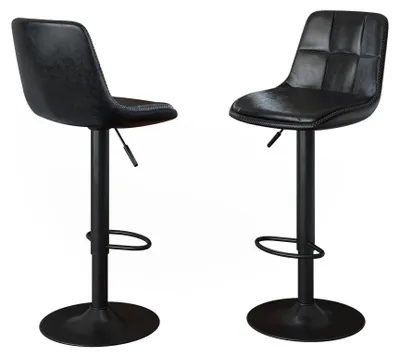 Immagine prodotto di Set di 2 sgabelli da bar Vicco Sena Nero 38.5 x 86 cm, Model 59824