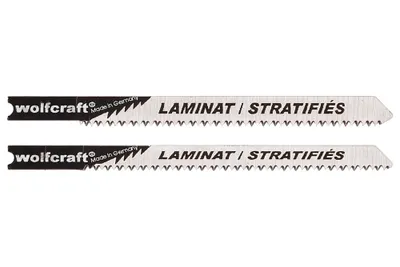 Obrázek produktu pro wolfcraft GmbH 2674000, List pro přímočarou pilu, Dřevotříska, Laminát, Parkety, Vysokouhlíková ocel, Nerezová ocel, 7,5 cm, 1,65 mm