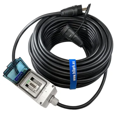 Produktbild von Verlängerungskabel mit Energiezähler Gummi H07RN-F 3x2,5mm² 20m