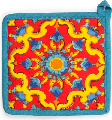 Image de Excelsa débarbouillette Trinacria coton 20x20 cm multicolore