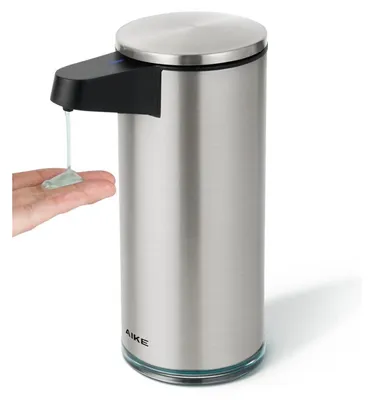 Produktbild von Seifenspender Automatisch Edelstahl 380ml USB-C Aufladbar Gebürstet