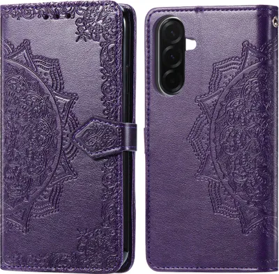 Zdjęcie produktu dla imoshion Mandala Bookcase dla Samsung Galaxy A37 (5G) – fioletowy
