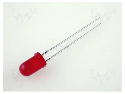 Produktbild von 5x LED rot 2mA 8÷20mcd 60° 5mm L-53LSRD LED Dioden THT 5mm