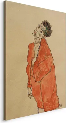 Zdjęcie produktu dla Obrazy Egon Schiele 80x120 cm obraz na płótnie z włókniny 1 sztuka nowoczesna grafika ścienna XXL dekoracja ścienna obraz ścienny sztuka abstrakcyjna l-F-10018-b-a